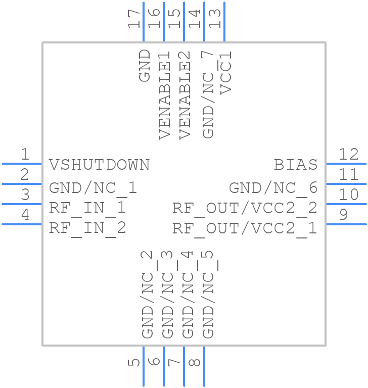 GRF5604 - Guerrilla RF - PCB symbol