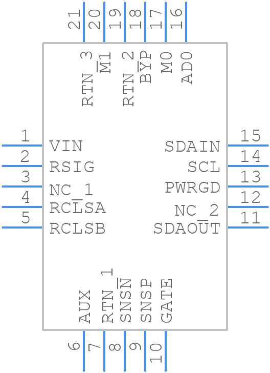 LTC9105ATP+ - Analog Devices - PCB symbol
