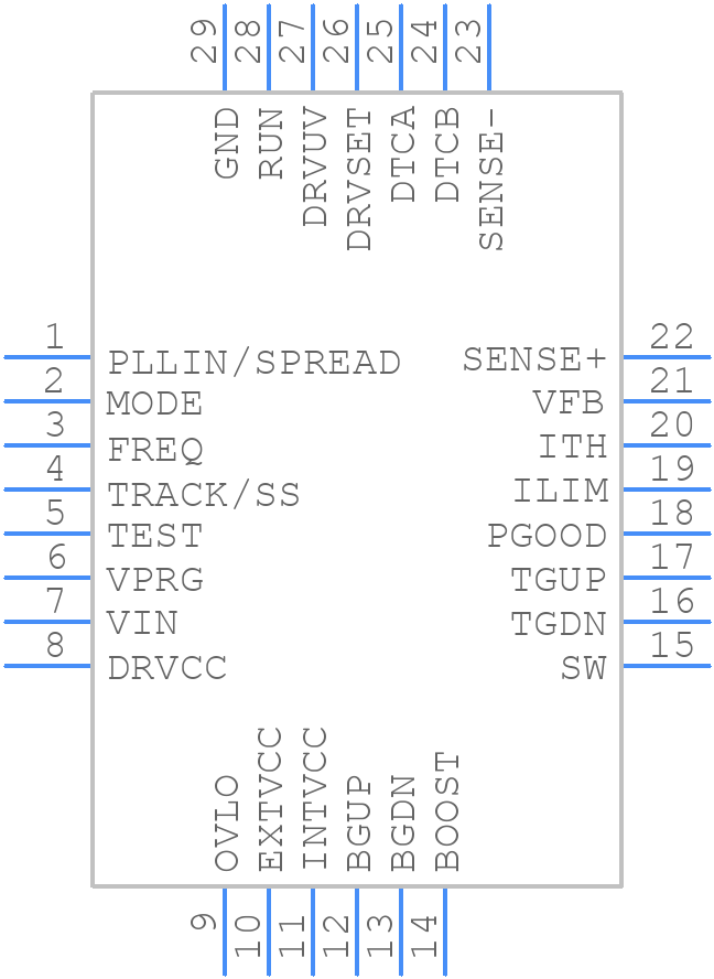 LTC7897RUFD#TRPBF - Analog Devices - PCB symbol