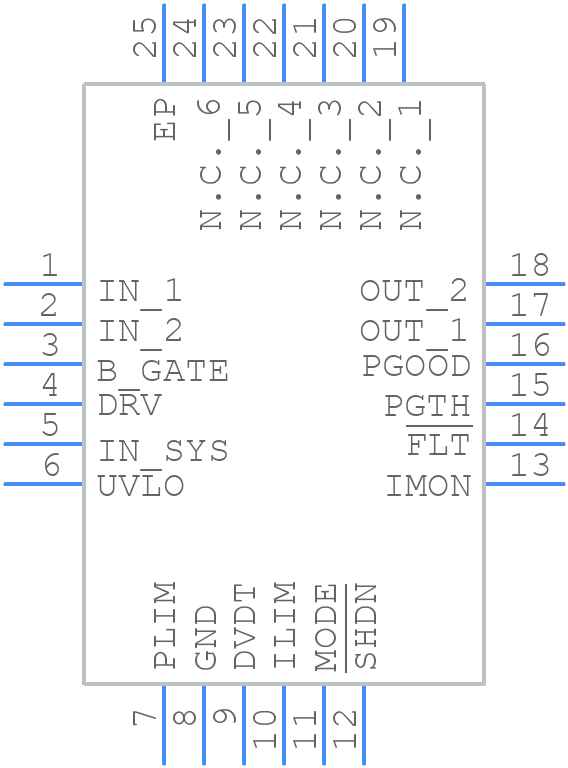 TPS26637RGER - Texas Instruments - PCB symbol