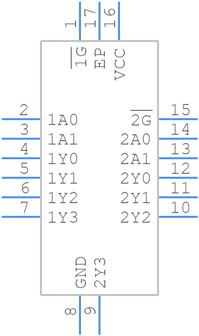 SN74AC139WBQBRQ1 - Texas Instruments - PCB symbol