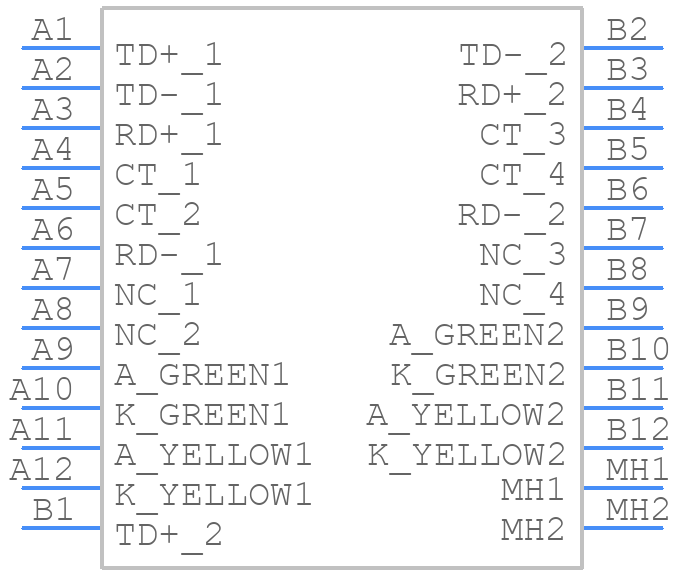 TRJ215GYZNL - TAICOM - PCB symbol