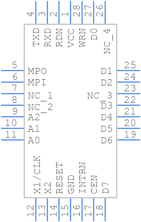 SCC2691AC1A28 - NXP - PCB symbol