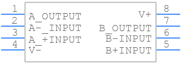NJM4560D - Nisshinbo - PCB symbol