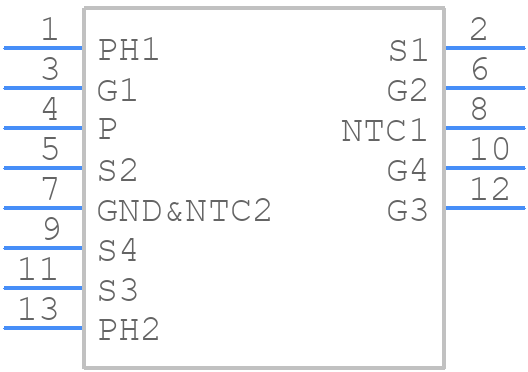 NXVF6532M3TG01 - onsemi - PCB symbol