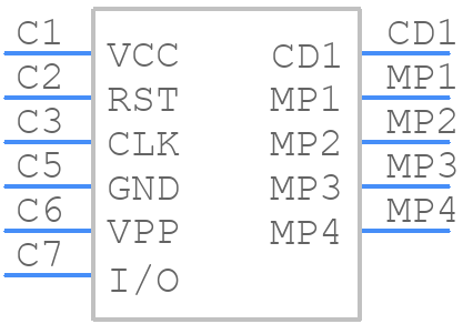 NOS11-S1F1-2000-A - XFCN - PCB symbol