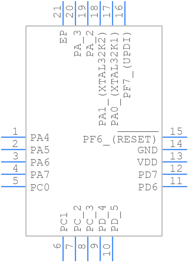 AVR16EB20-I/REB - Microchip - PCB symbol