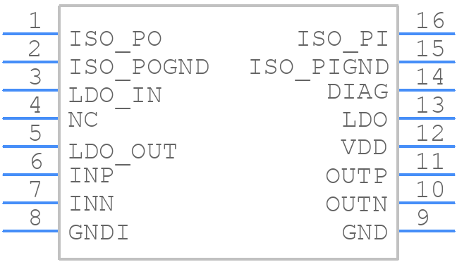 NSI3600D - NOVOSENSE - PCB symbol