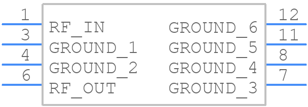 BPF-AS1600-75+ - Mini-Circuits - PCB symbol