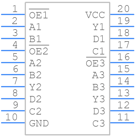 SN74AC3G99PWR - Texas Instruments - PCB symbol