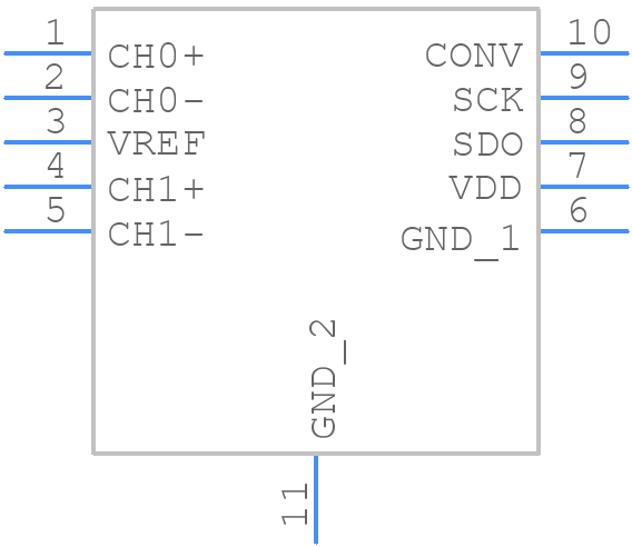 LTC1407ACMSE#TRPBF - Analog Devices - PCB symbol