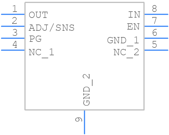 NCV8164AML180TBG - onsemi - PCB symbol