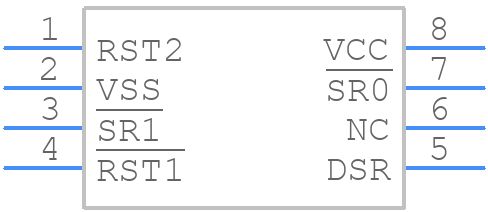 STM6520AQRRDG9F - STMicroelectronics - PCB symbol