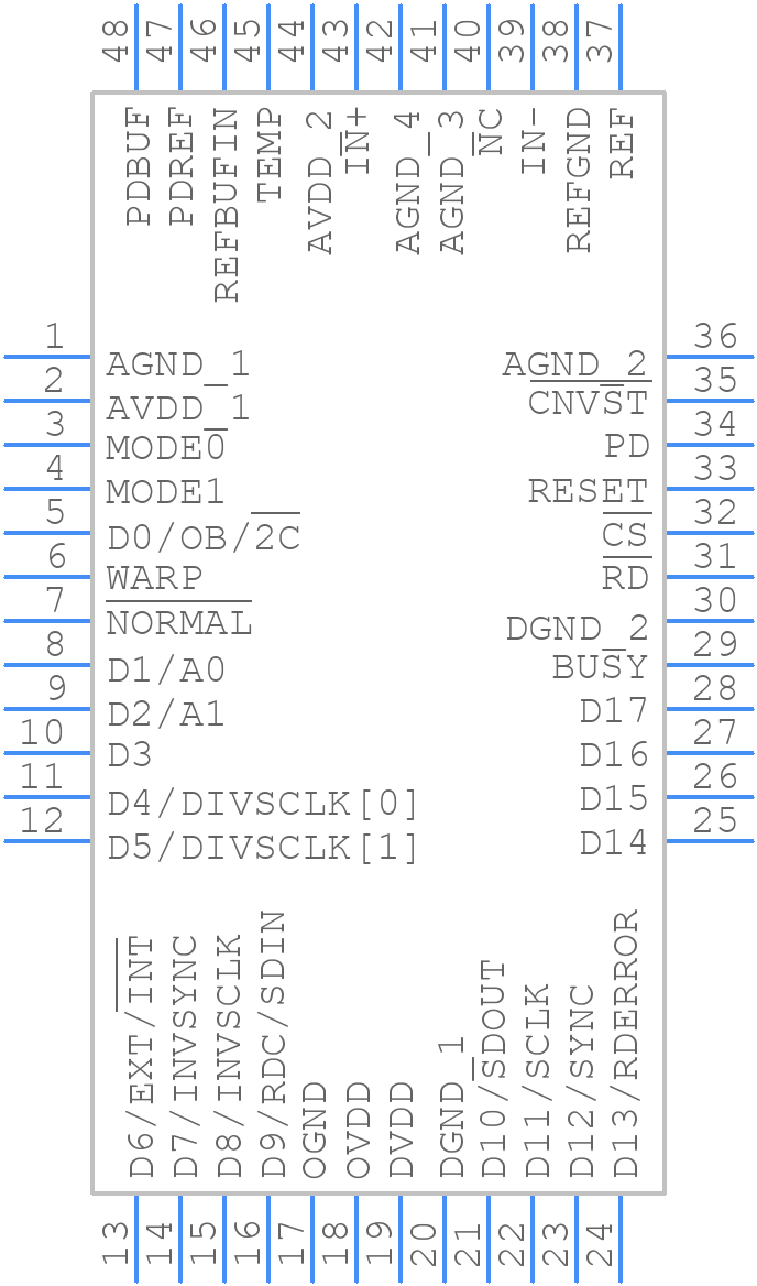 AD7641BSTZRL - Analog Devices - PCB symbol