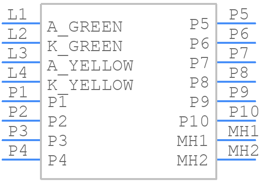 JFM38013-0L03-4F - FIT-Foxconn - PCB symbol