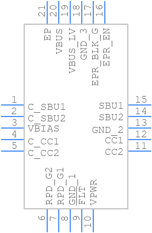 TPD4S480RUKR - Texas Instruments - PCB symbol
