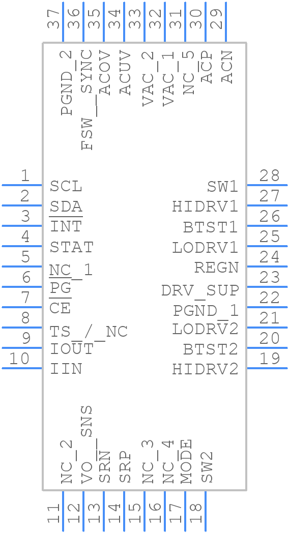BQ25758ARRVR - Texas Instruments - PCB symbol