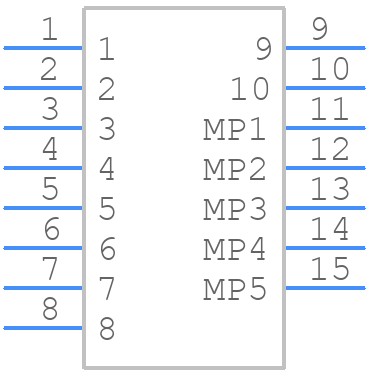WP11-P006VA1-R15000 - JAE - PCB symbol