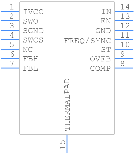 TLE8386EL - Infineon - PCB symbol