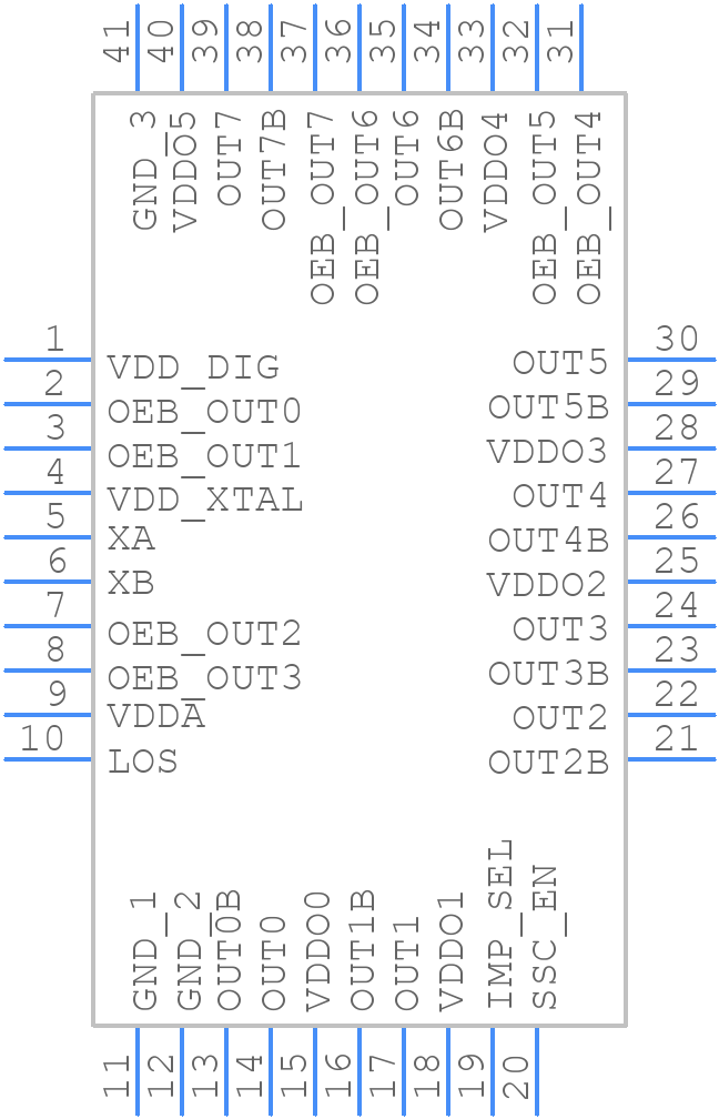 SI52258A-D01AM - Skyworks - PCB symbol