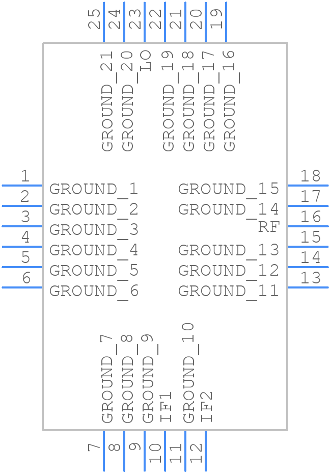MAMX-011075 - MACOM - PCB symbol