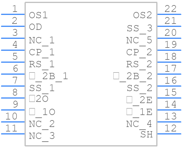 TCD1708D - Toshiba - PCB symbol