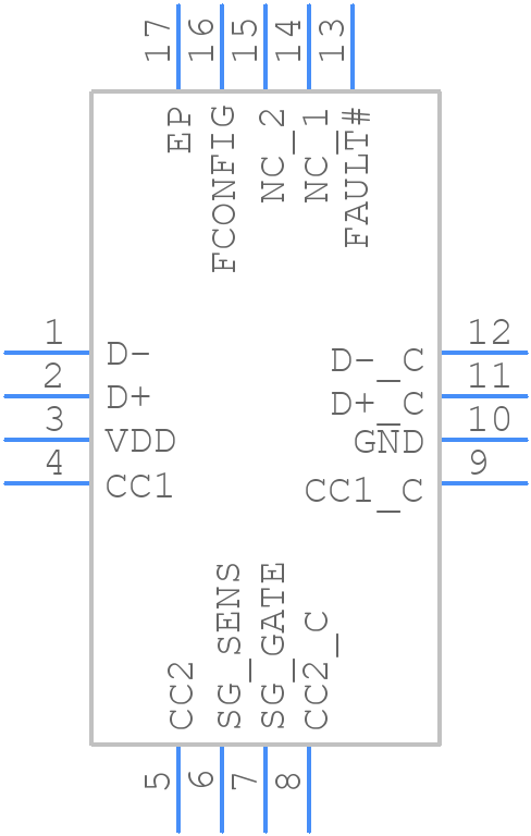 UCS4003-E/8N - Microchip - PCB symbol