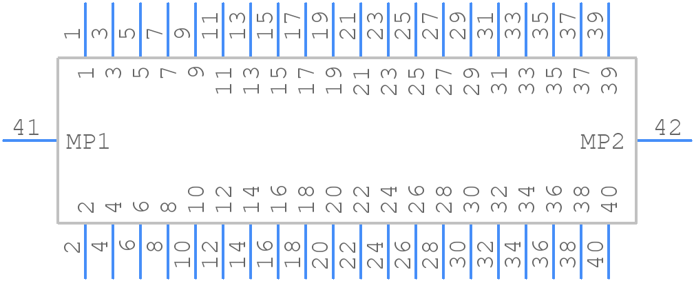 10163418-0422002LF - Amphenol - PCB symbol