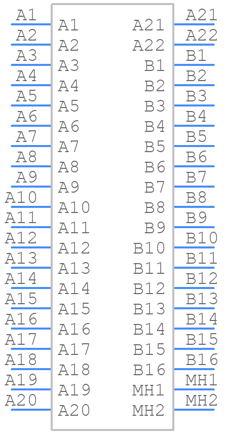 9-1438789-2 - TE Connectivity - PCB symbol
