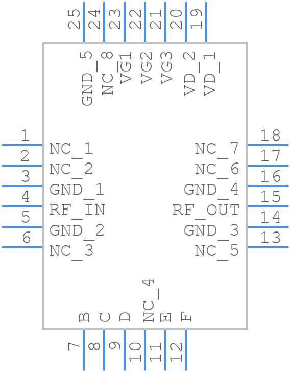 CHA2069-QDG/20 - UMS - PCB symbol