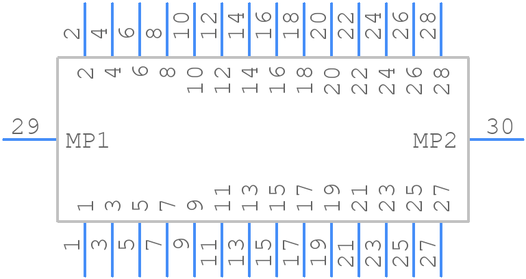 FFC2A33-28-T-R - GCT (GLOBAL CONNECTOR TECHNOLOGY) - PCB symbol