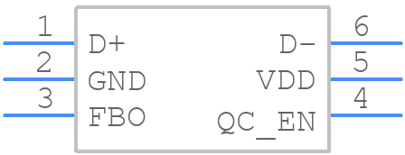 FP6601QS6 - Fitipower - PCB symbol
