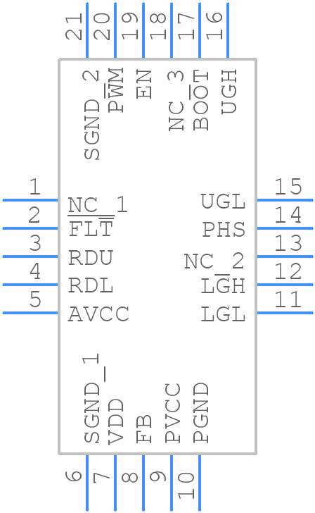 ISL71441M30RZ-T - Renesas Electronics - PCB symbol