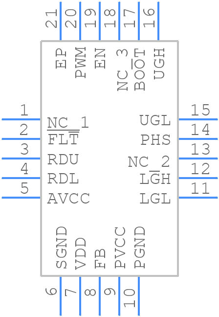 ISL71441M50RZ - Renesas Electronics - PCB symbol