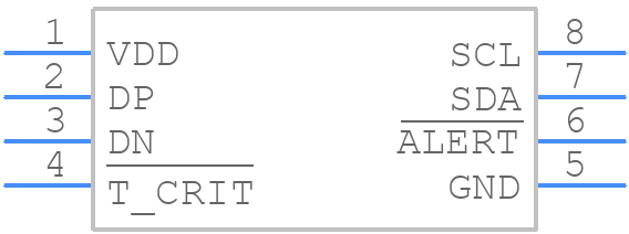 TMP4718BDGKR - Texas Instruments - PCB symbol