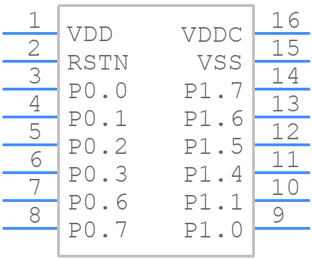 IS31CS8973C-ZNLS2 - Lumissil Microsystems - PCB symbol