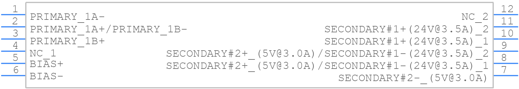 TSD-2645 - Premier Magnetics - PCB symbol