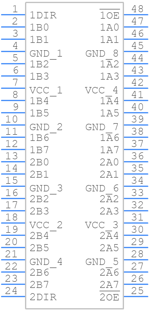 74ALVCH16245DL,112 - Nexperia - PCB symbol