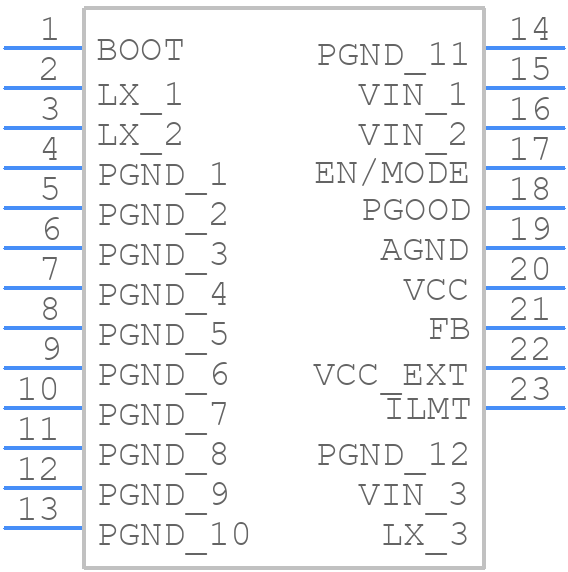 RT6338AHGQUF - RICHTEK - PCB symbol