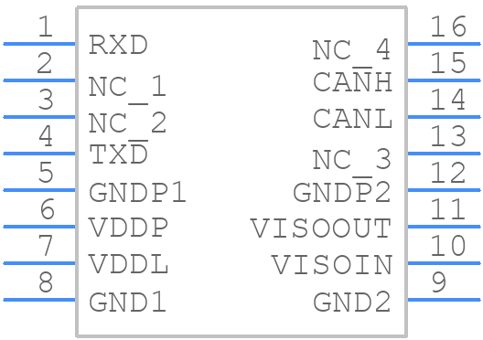 CA-IS2062A - ChipAnalog - PCB symbol
