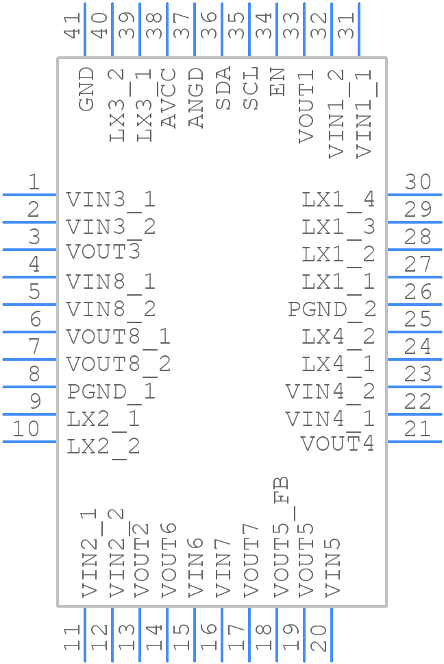DA9281-01AT2 - Renesas Electronics - PCB symbol