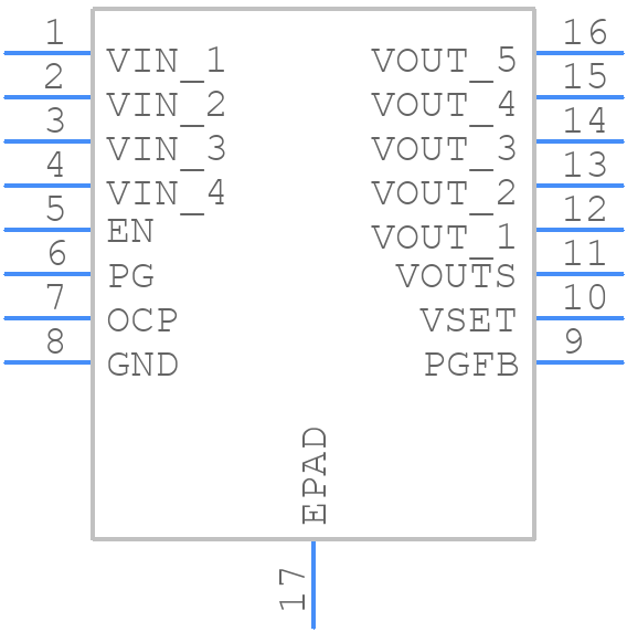 ISL75054M50VZ - Renesas Electronics - PCB symbol