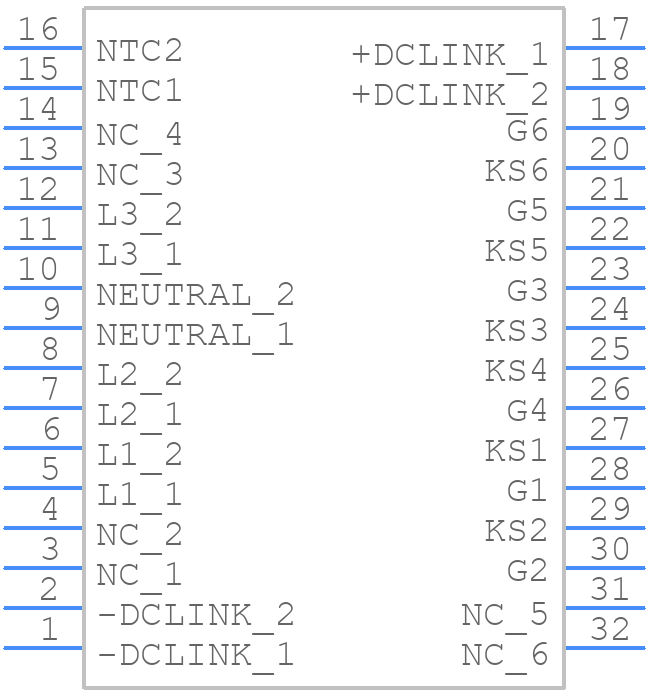 M1TP80M12W2-2LA - STMicroelectronics - PCB symbol