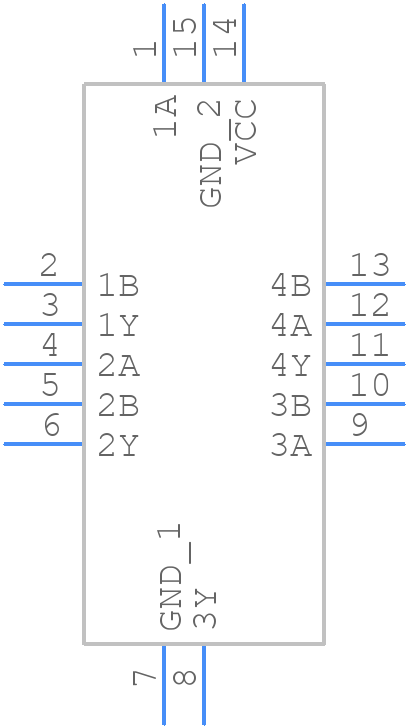 74AHCT08BZZ - Nexperia - PCB symbol