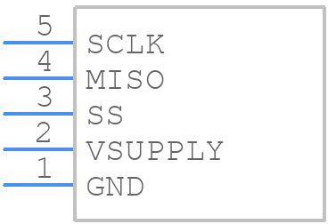 FSAGPDXX005LCSB5 - Honeywell - PCB symbol