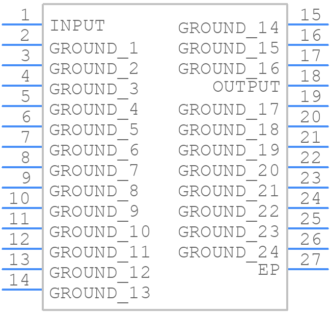 CBP12-1411AK+ - Mini-Circuits - PCB symbol