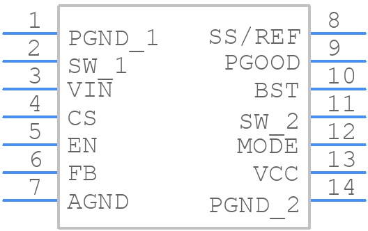 TDA38807XUMA1 - Infineon - PCB symbol