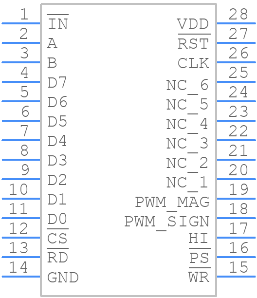 LM629N-8 - Texas Instruments - PCB symbol