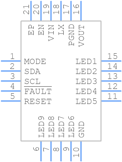 KTD2041EUAC-TR - Kinetic Technologies - PCB symbol