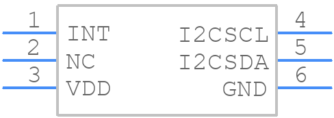 MXC6255XU - MEMSIC - PCB symbol